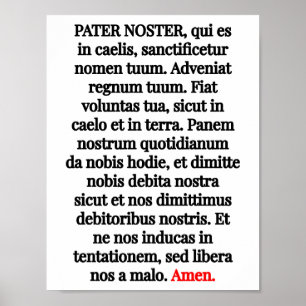 Pater Noster Poster