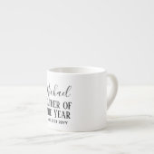 Pater of the YEAR VATER Husband Man CUSTOPM TEXT Espressotasse (Vorderseite Rechts)