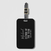 Pater of the YEAR VATER Husband Man CUSTOPM TEXT Gepäckanhänger (Vorderseite Vertikal)