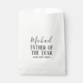 Pater of the YEAR VATER Husband Man CUSTOPM TEXT Geschenktütchen (Vorderseite)
