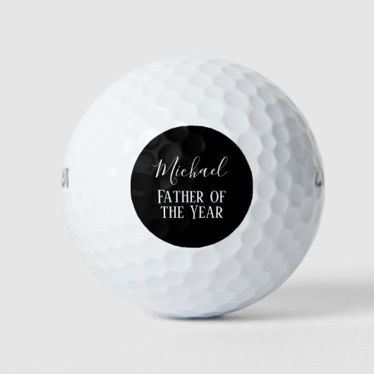 Pater of the YEAR VATER Husband Man CUSTOPM TEXT Golfball (Vorderseite)