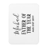 Pater of the YEAR VATER Husband Man CUSTOPM TEXT Magnet (Vertikal)
