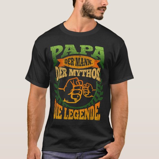 Pater Papa der Mann der Mythos Bester Papa Der Wir T-Shirt (Vorderseite)