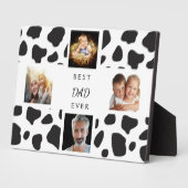 Pater Papa Foto Kollage Kuh Schwarz-weiß Fotoplatte (Seite)