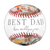 Pater Personalisiert Vater Foto Baseball (Rückseite)