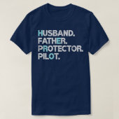 Pater-Pilot-Geschenk Funny Vater Humo T-Shirt (Design vorne)