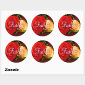Pater Red Yellow Rose Sticker (Blatt)