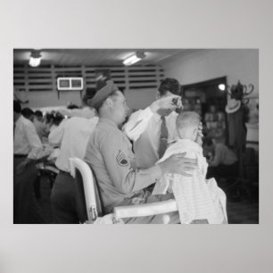 Pater Son Barber Erfahrung der 40er Jahre Poster