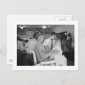 Pater Son Barber Erfahrung der 40er Jahre Postkarte (Vorne/Hinten)