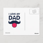 Pater Son spielt Basketball niedliche Illustration Postkarte (Rückseite)