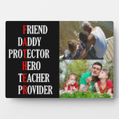 Pater Tabletop Plaque mit Easel Fotoplatte (Vorderseite)