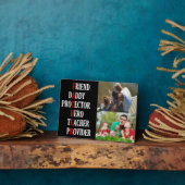 Pater Tabletop Plaque mit Easel Fotoplatte (Seite)