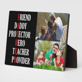 Pater Tabletop Plaque mit Easel Fotoplatte