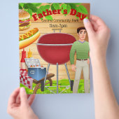 Pater-Tag Picnic-Feier Werbeaktion Flyer (Hand)