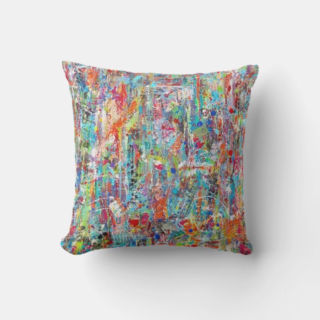 Pater Time 16 x 16 Outdoor Throw Kissen (Vorderseite)