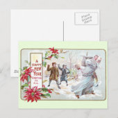 Pater Time Pellet mit Snowballs Postkarte (Vorne/Hinten)