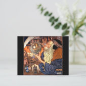 Pater Time Vintage Postkarte (Stehend Vorderseite)