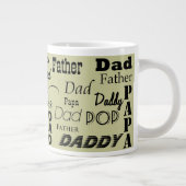 Pater Vater Daddy Papa Jumbo Tasse (Rechts)