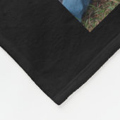 Pater VATER WIR LIEBE SIE 19 Fotocollage Schwarz Fleecedecke (Ecke)