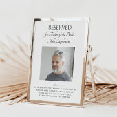 Pater von Bride Foto Rettete eine Gedenkstätte für Poster