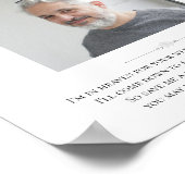 Pater von Bride Foto Rettete eine Gedenkstätte für Poster (Ecke)