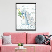 Pater Winter Wrapped Canvas Print Leinwanddruck (Insitu (Wohnzimmer))