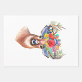 Paterna Blume Rentier Weihnachtsmagie Geschenkpapier Set (Vorderseite 2)