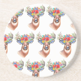 Paterna Blume Rentier Weihnachtsmagie Getränkeuntersetzer