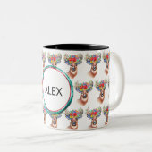 Paterna Blume Rentier Weihnachtsmagie Kaffee Tasse (VorderseiteRechts)