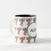 Paterna Blume Rentier Weihnachtsmagie Kaffee Tasse (Vorderseite Links)
