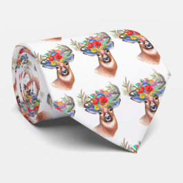 Paterna Blume Rentier Weihnachtsmagie Krawatte