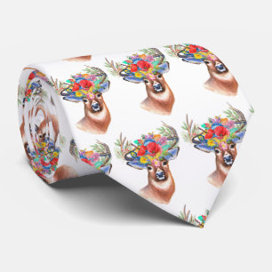 Paterna Flower Reindeer Christmas Magic Krawatte