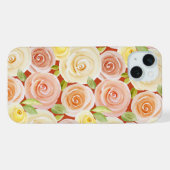 Paternierte Rose iPhone Hülle (Rückseite (Horizontal))
