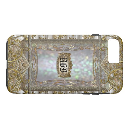 Paternost Monogramm plus Case-Mate iPhone Hülle (Rückseite (Horizontal))