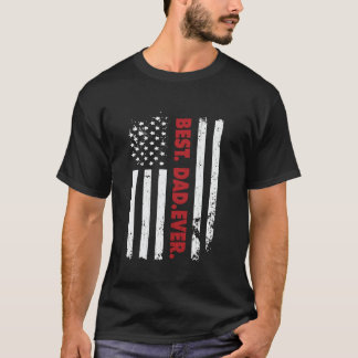 Pater's Day Best Vater je USA Flag Amerika T-Shirt