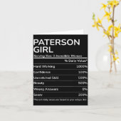 Paterson Girl Funny New Jersey Hometown Karte (Gelbe Blume)