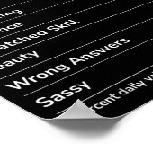 Paterson Girl Funny New Jersey Hometown  Poster (Ecke)