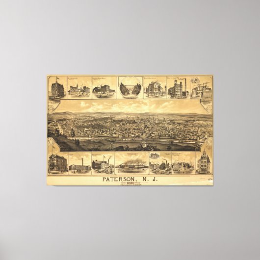 Paterson, New Jersey (1880) Leinwanddruck (Vorderseite)