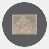 Paterson New Jersey _1  Runder Aufkleber (Vorderseite)