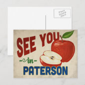 Paterson New Jersey Apple - Vintage Travel Postkarte (Vorne/Hinten)