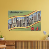 Paterson, New Jersey - Große Buchstabenszenen Leinwanddruck (Insitu (Wohnzimmer))