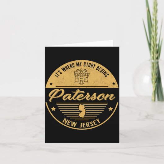 Paterson New Jersey Its Where My Story Begins _1 Karte (Vorderseite)