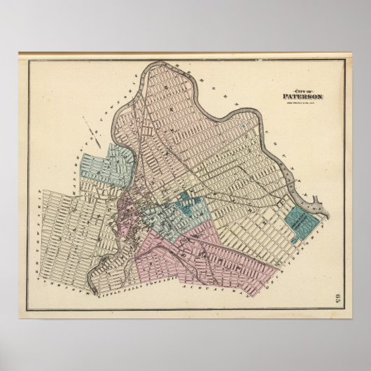 Paterson, New Jersey Poster (Vorne)