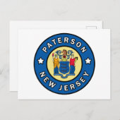 Paterson New Jersey Postkarte (Vorne/Hinten)