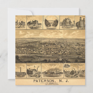 Paterson New Jersey Railroad Natürliche Sehenswürd Dankeskarte