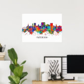 Paterson New Jersey Skyline Poster (Heimbüro)