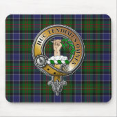 Paterson Tartan & Abzeichen Mousepad (Vorne)