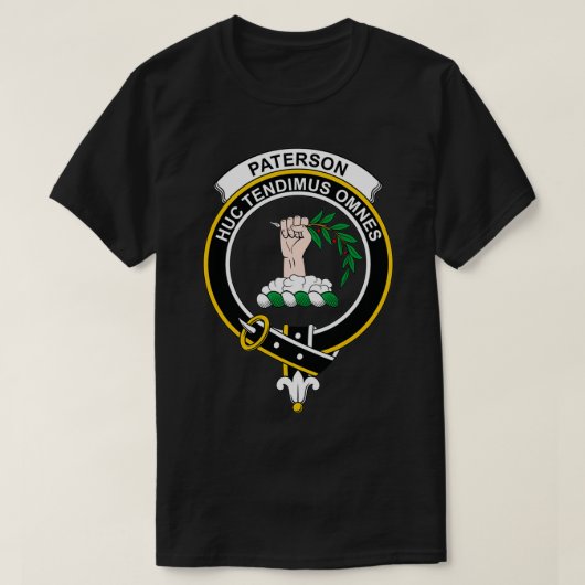 Paterson Wappen Tartan Clan Scottish Clan T-Shirt (Design vorne)