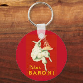 Pates Baroni Cappiello Vintage Advertisement Schlüsselanhänger (Vorderseite)