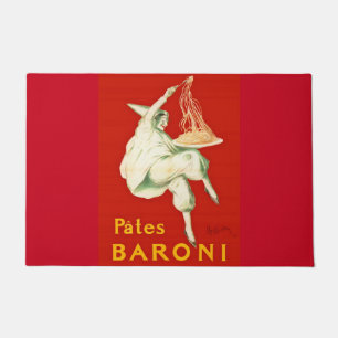 Pates Baroni Cappiello Vintage Werbung Fußmatte